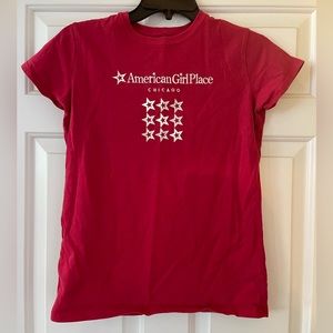 American Girl Kid’s shirt, red, size XL (18/20)